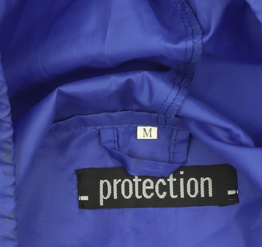 Mens UK Size M Protection Blue Windbreaker Coat