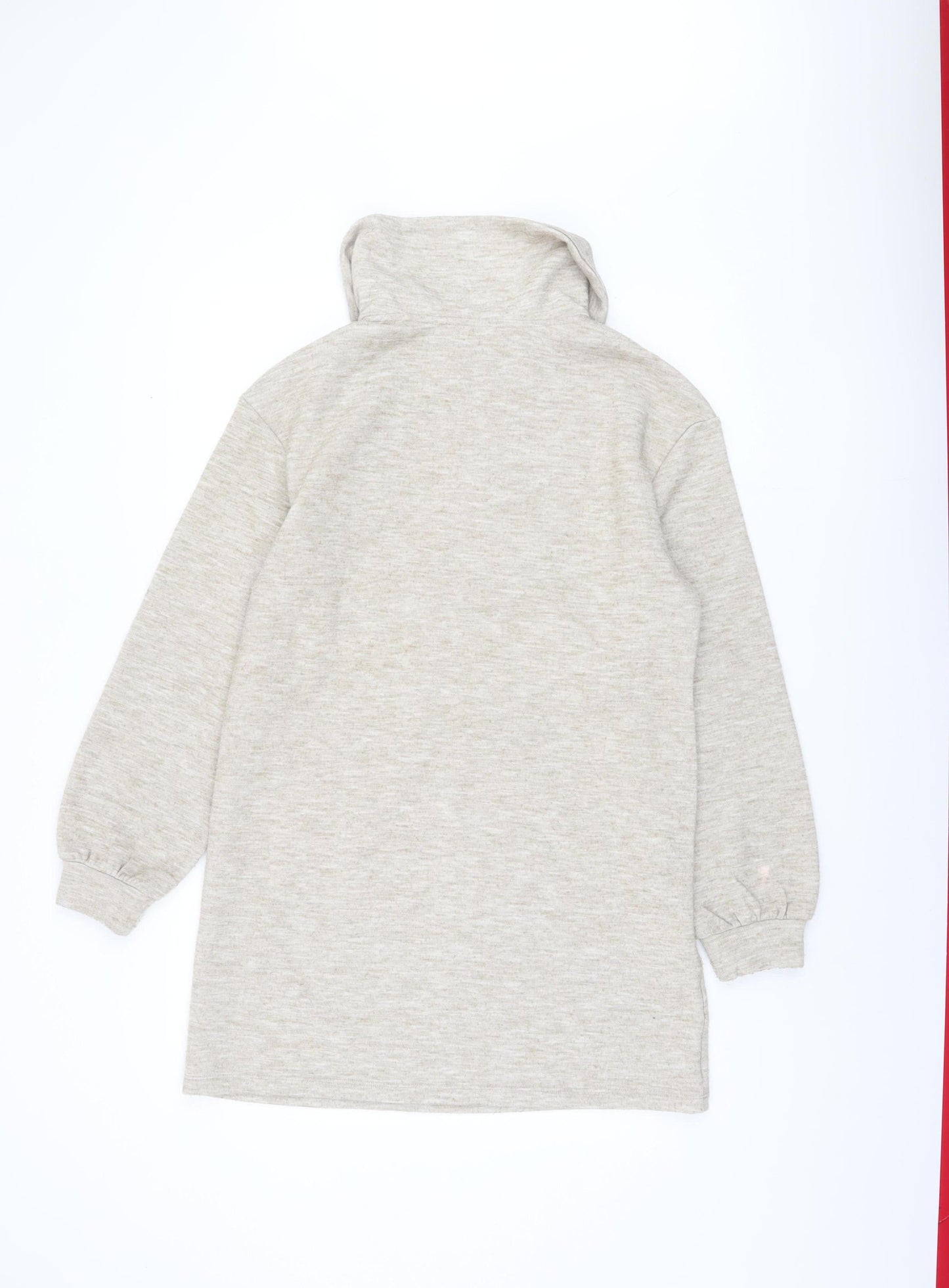 MNG Women's Beige Long Sleeve Sweatshirt, Size 12
