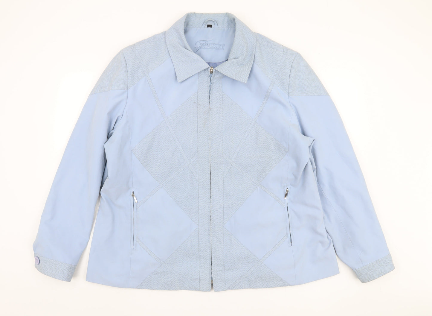 Womens UK Size 22 Finesse Blue Basic Jacket