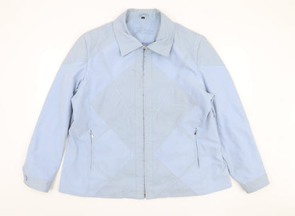 Womens UK Size 22 Finesse Blue Basic Jacket