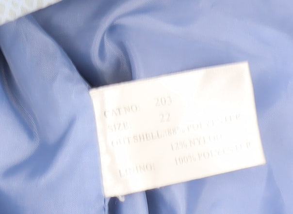 Womens UK Size 22 Finesse Blue Basic Jacket
