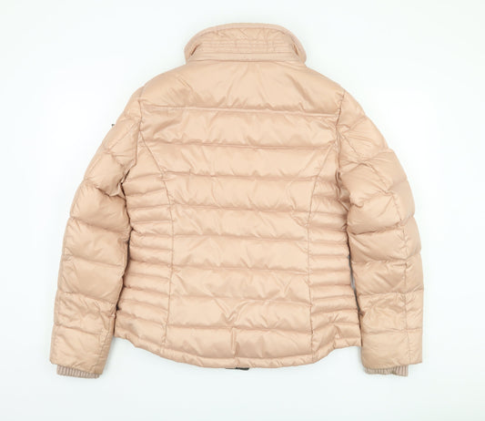 Esprit Women's Beige Puffer Jacket, Size 14, Winter Ready