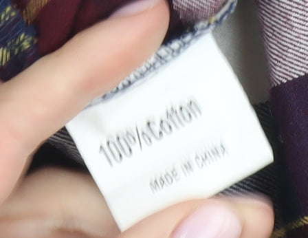 Hearts & Bows Women's Plaid Cotton Skirt - Size 10