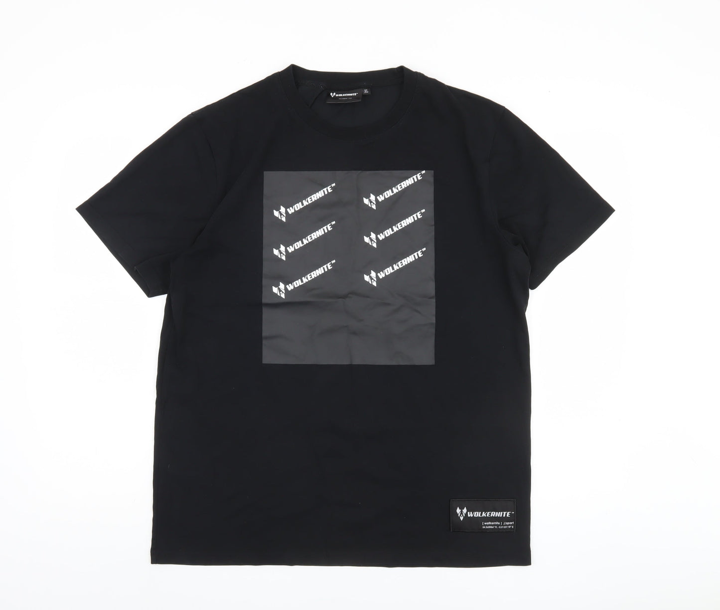 Wolkernite Men's Black XL Graphic Print T-Shirt