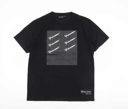 Wolkernite Men's Black XL Graphic Print T-Shirt