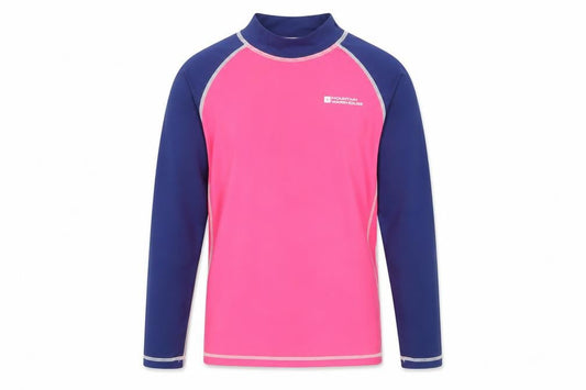 Mountain Warehouse Girls UV Protection Pink and Blue Top 9-10Y