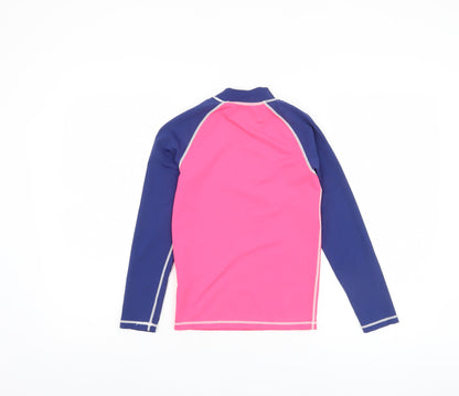 Mountain Warehouse Girls UV Protection Pink and Blue Top 9-10Y