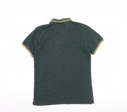 Jack Wills Men's Green Polo Shirt, Size S