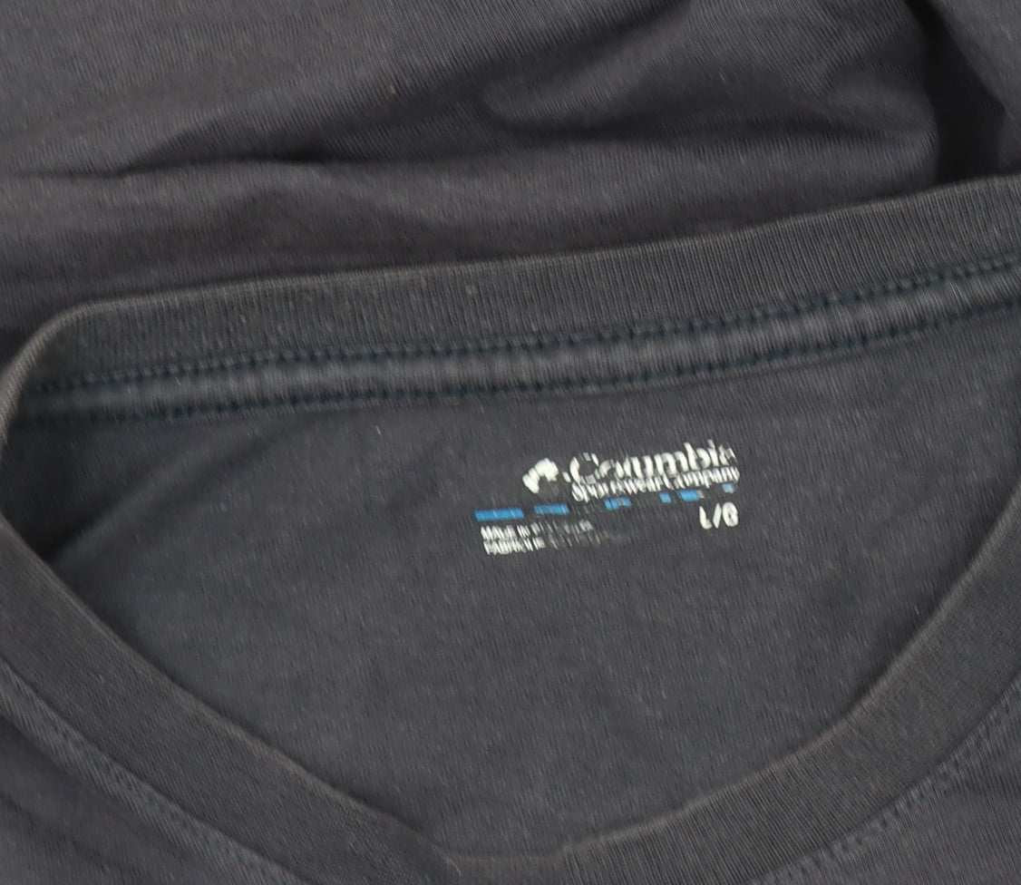 Mens UK Size L Columbia Black  T-Shirt