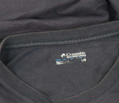 Mens UK Size L Columbia Black  T-Shirt