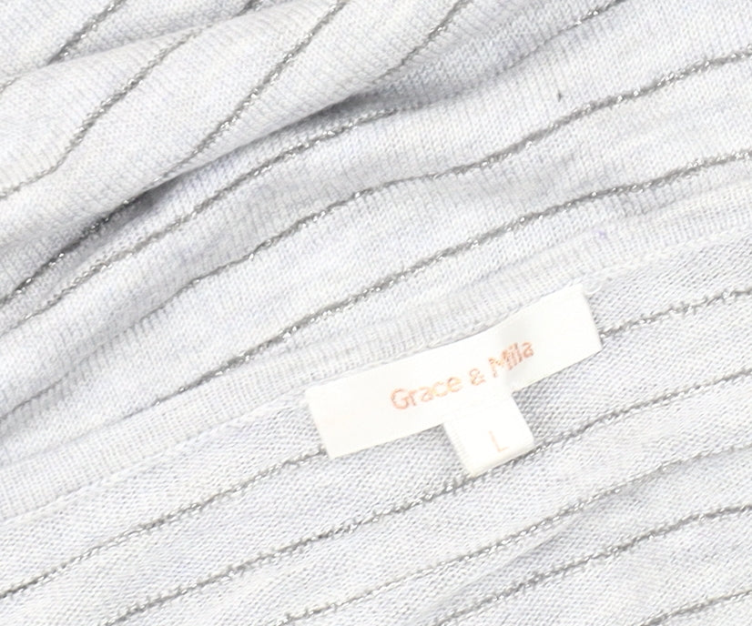 Womens UK Size L Grace & Mila Grey  T-Shirt