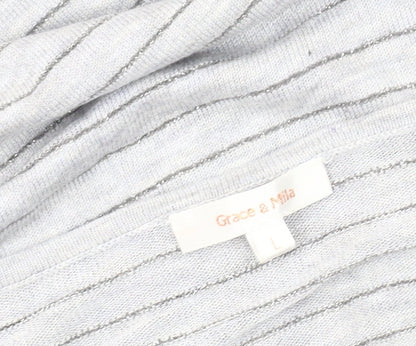 Womens UK Size L Grace & Mila Grey  T-Shirt