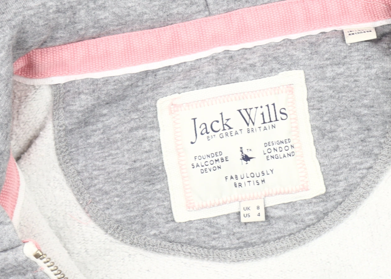 Womens UK Size 8 Jack Wills Grey Basic Jacket