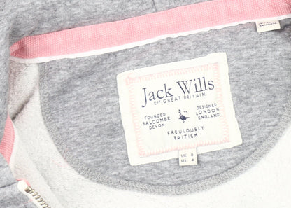 Womens UK Size 8 Jack Wills Grey Basic Jacket