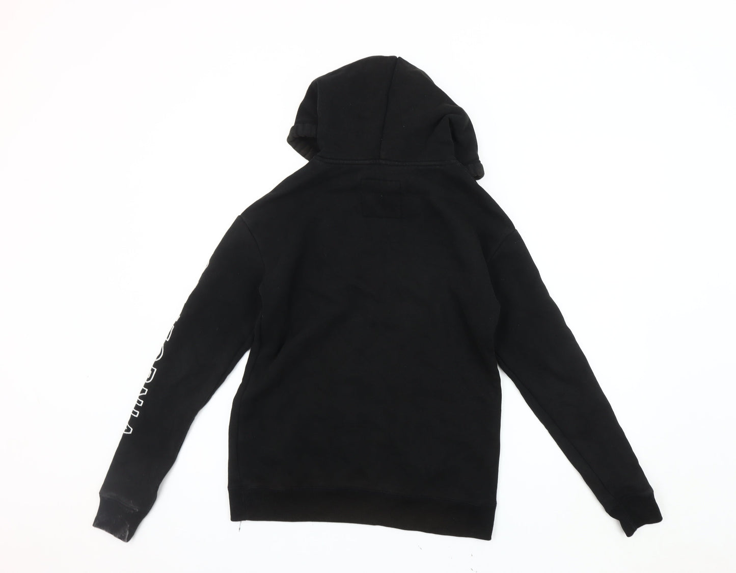 Unisex Adults UK Size XS Hollister Black Pullover Hoodie