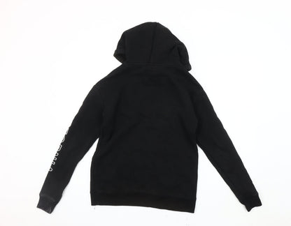 Unisex Adults UK Size XS Hollister Black Pullover Hoodie