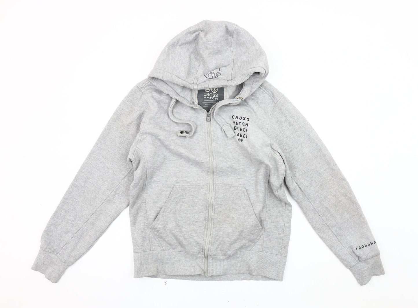 Mens UK Size M Crosshatch Grey Basic Jacket