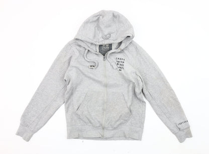 Mens UK Size M Crosshatch Grey Basic Jacket