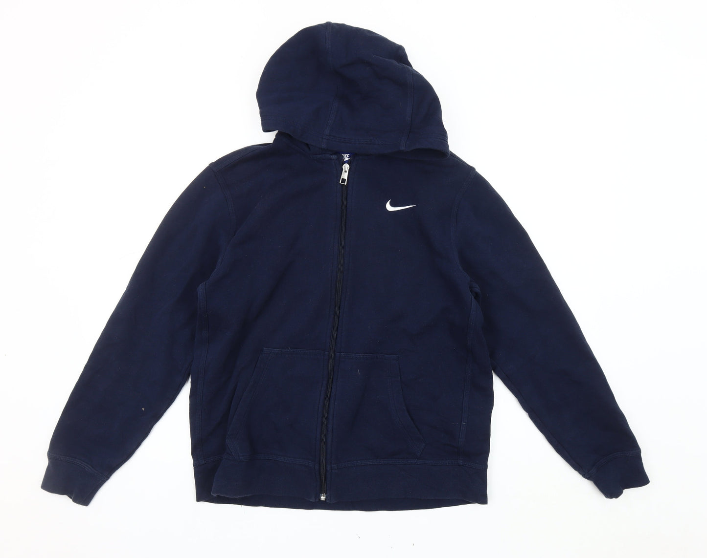 Nike Boys Blue Basic Hooded Jacket 13 Years