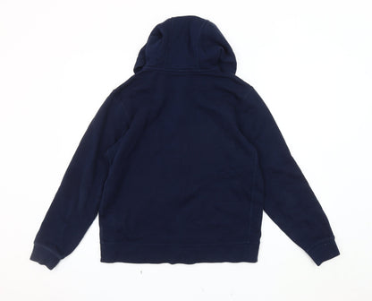 Nike Boys Blue Basic Hooded Jacket 13 Years