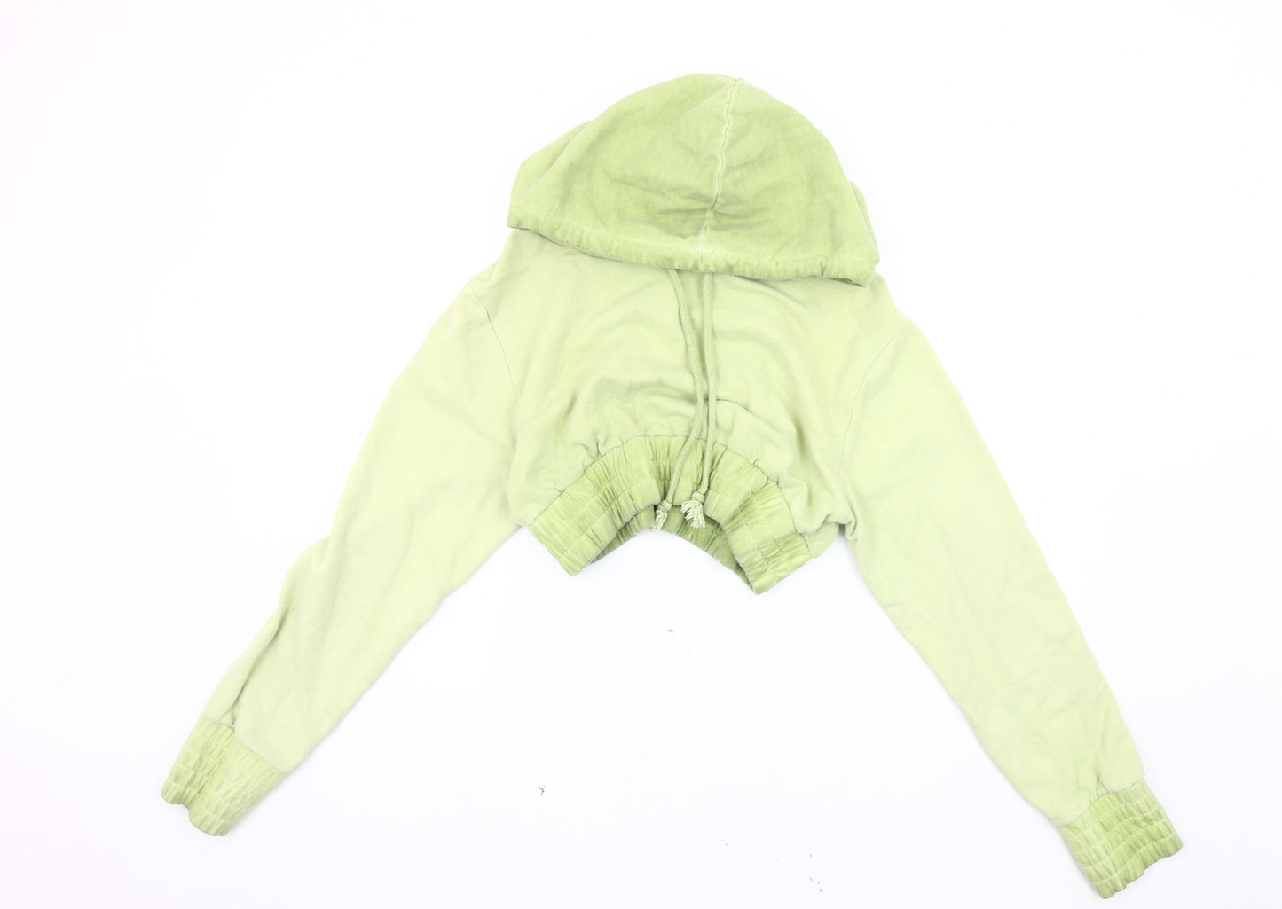 Womens UK Size 10 COLLUSION Green Pullover Hoodie