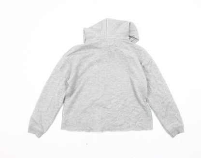 Zara Girls Grey Pullover Hoodie 13-14 Y California Print