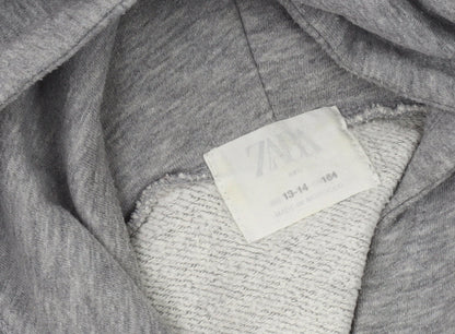 Zara Girls Grey Pullover Hoodie 13-14 Y California Print