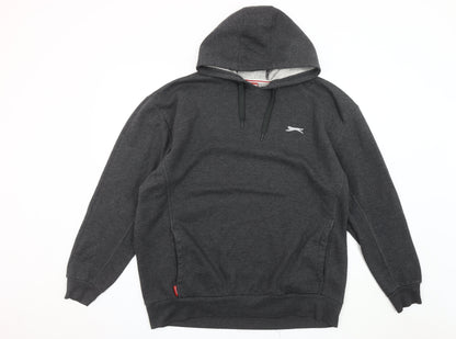 Mens UK Size 2XL Slazenger Grey Pullover Hoodie