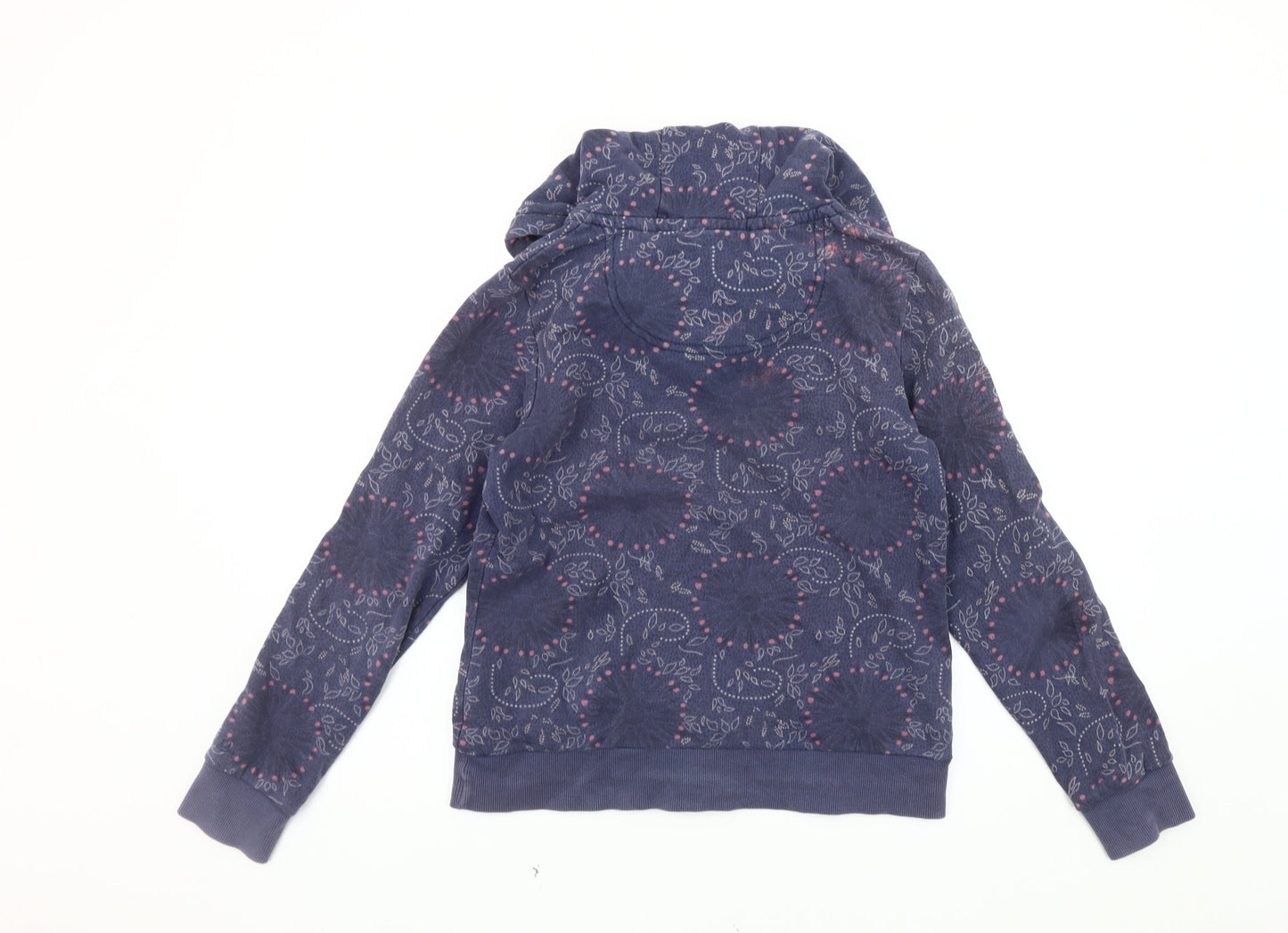 Mantaray Women's Blue Cotton Hooded Jacket Size 10