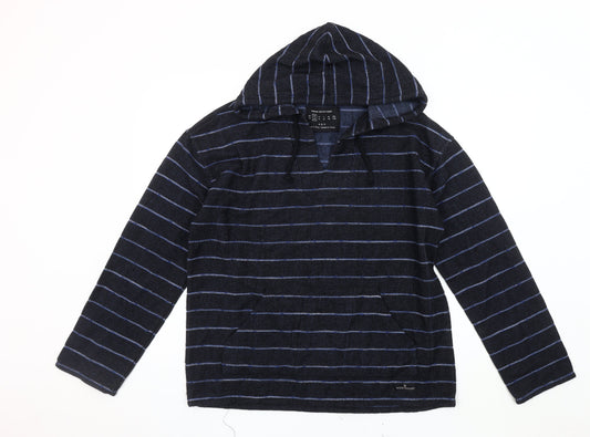 Urban Outfitters Men's Black Striped Hoodie S