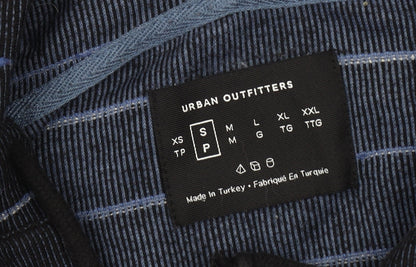 Urban Outfitters Men's Black Striped Hoodie S