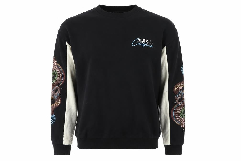 Mens UK Size M ASOS DESIGN Black Pullover Sweatshirt