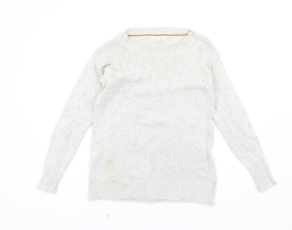Womens UK Size 8 White Stuff Grey Pullover Jumper