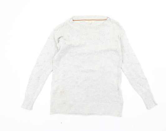 Womens UK Size 8 White Stuff Grey Pullover Jumper