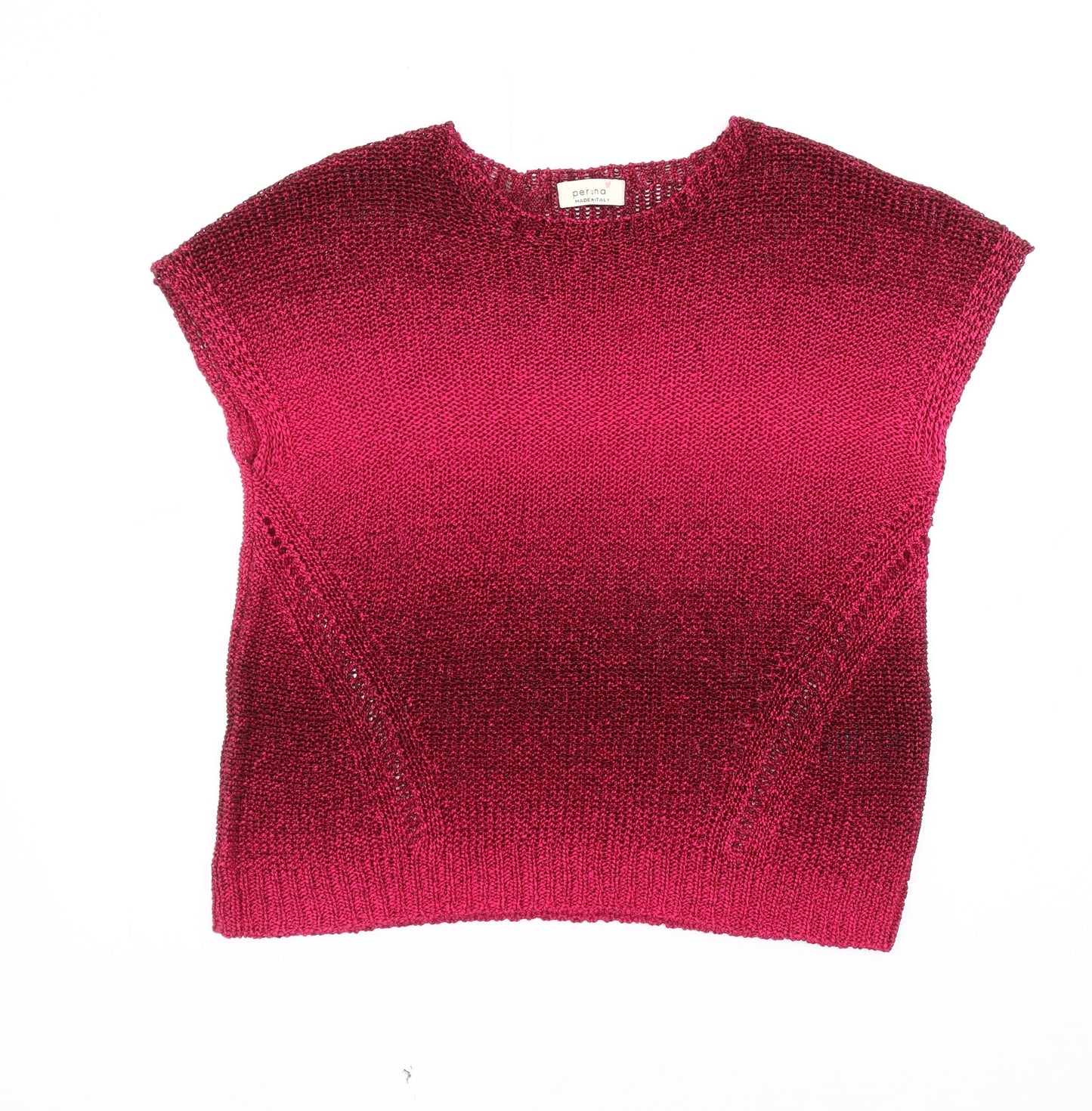 Womens UK Size 14 Marks and Spencer Red Pullover Jumper