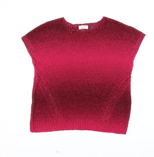 Womens UK Size 14 Marks and Spencer Red Pullover Jumper