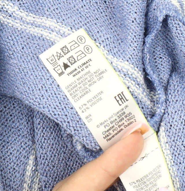 Womens UK Size 14 Marks and Spencer Blue  Polo