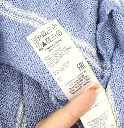 Womens UK Size 14 Marks and Spencer Blue  Polo