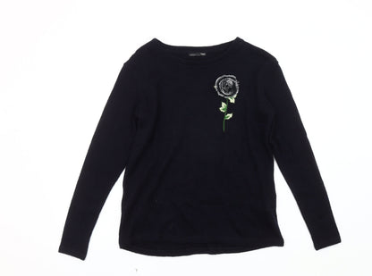 Womens UK Size UK 10 Zara Black Pullover Jumper