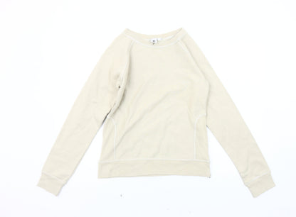 Beige Women's Pullover Sweatshirt, Size 12, Casual Comfort