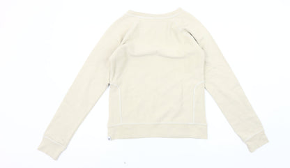 Beige Women's Pullover Sweatshirt, Size 12, Casual Comfort
