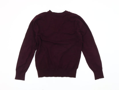 Burton Men's Purple Cardigan, Size S, Casual Knitwear