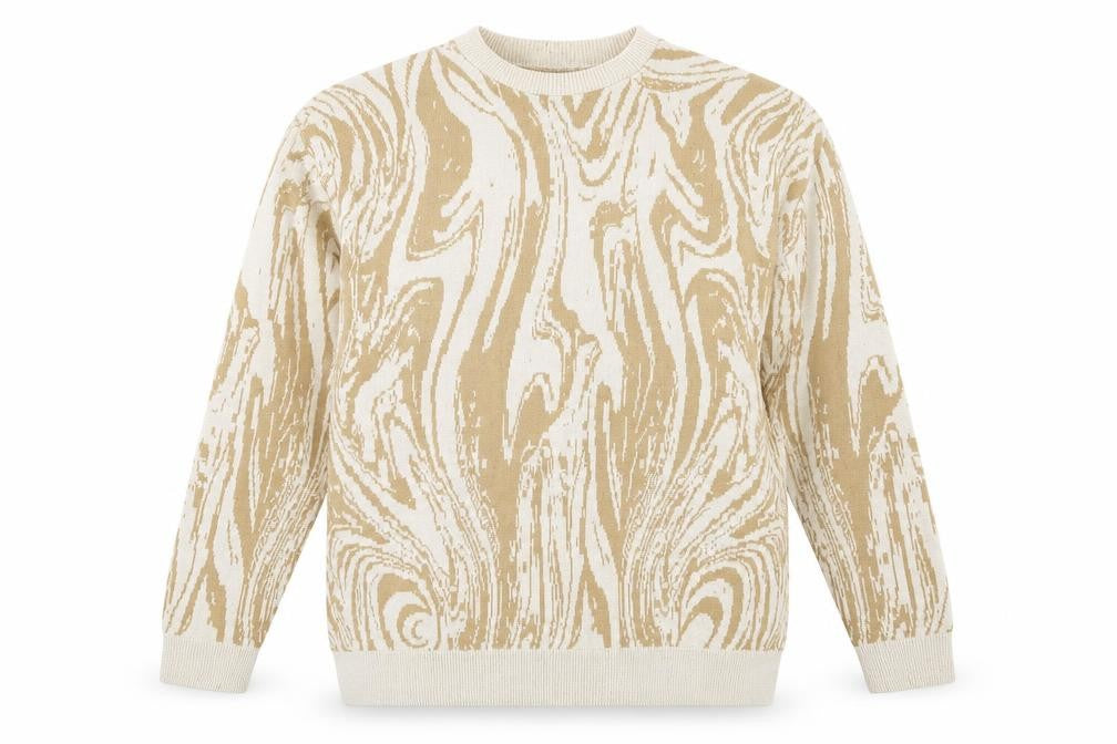 Mens UK Size L boohooMAN Beige Pullover Jumper