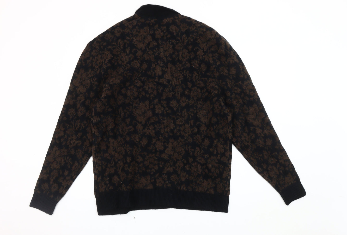 Abercrombie & Fitch Men's Brown Floral Pullover Jumper, L