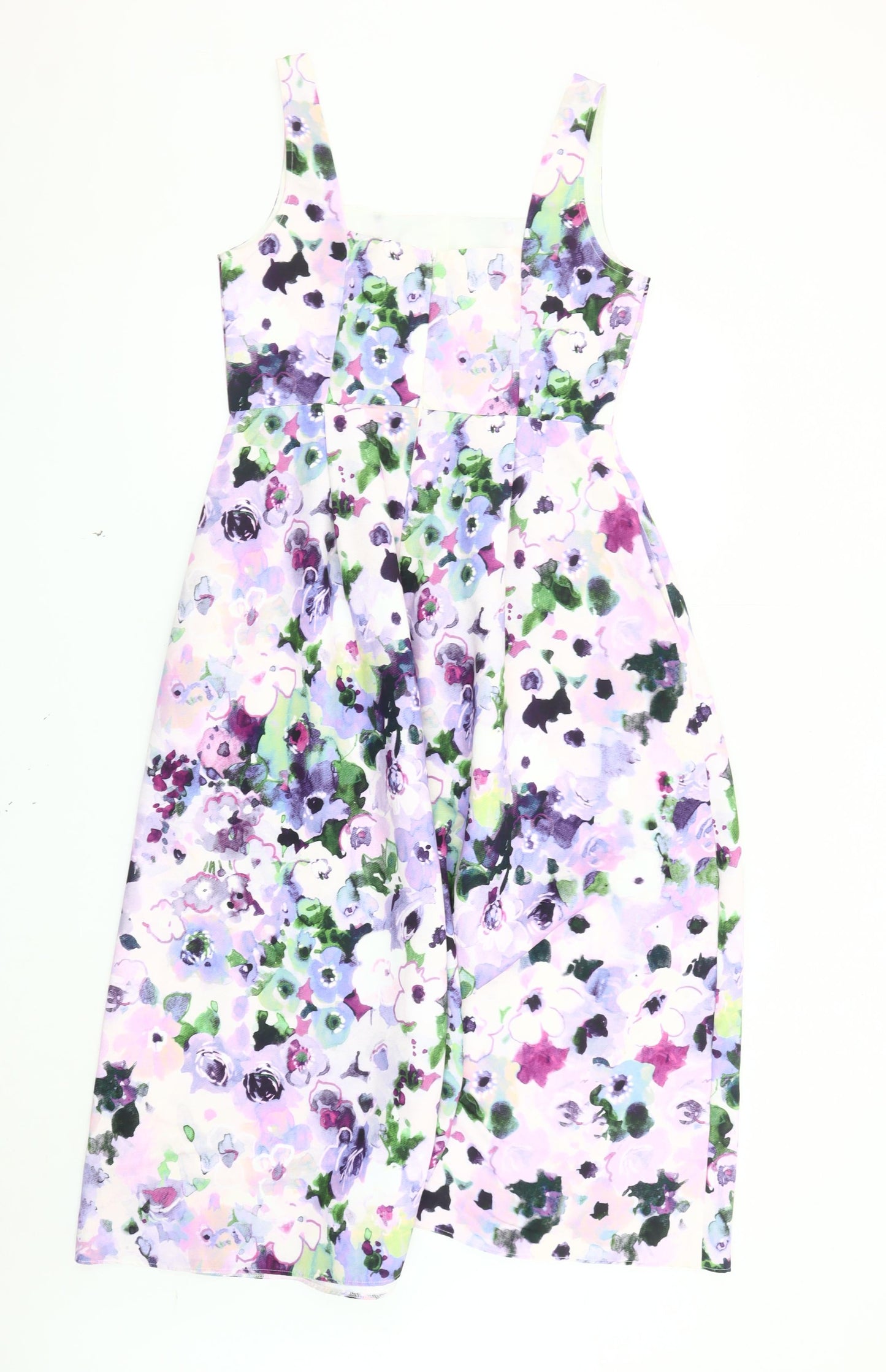 Oasis Women's Multicoloured Floral Dress, Size 12, Sleeveless