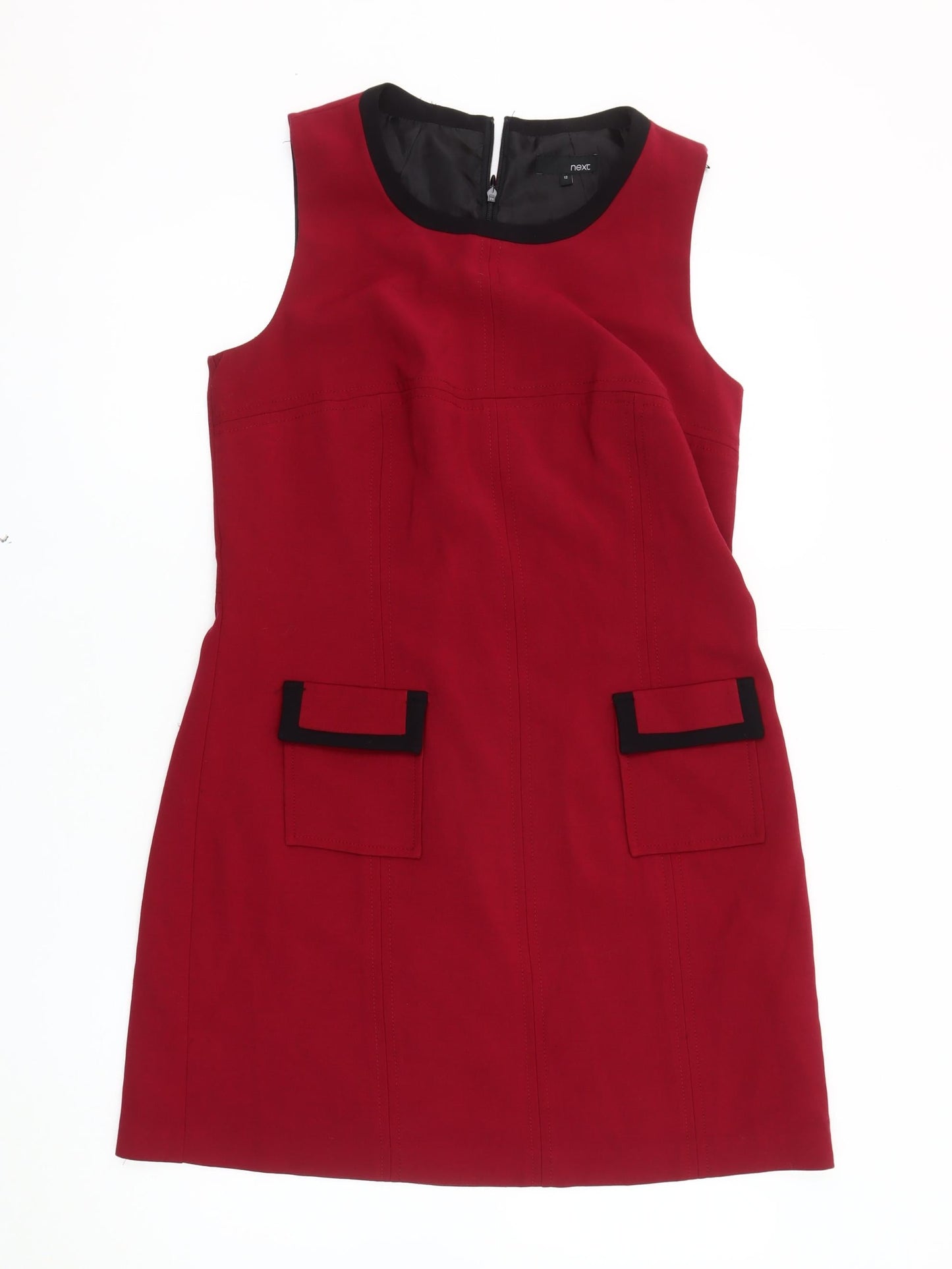 Next Women's Red Shift Dress UK Size 12