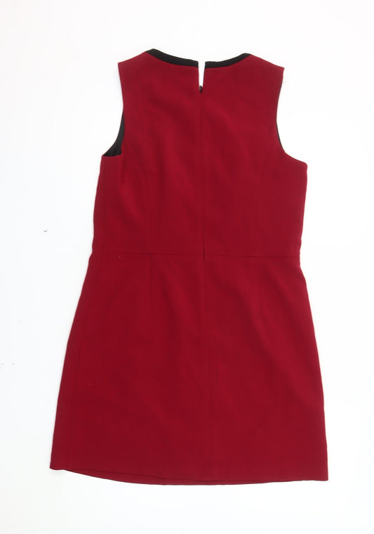 Next Women's Red Shift Dress UK Size 12