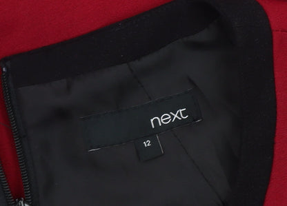 Next Women's Red Shift Dress UK Size 12