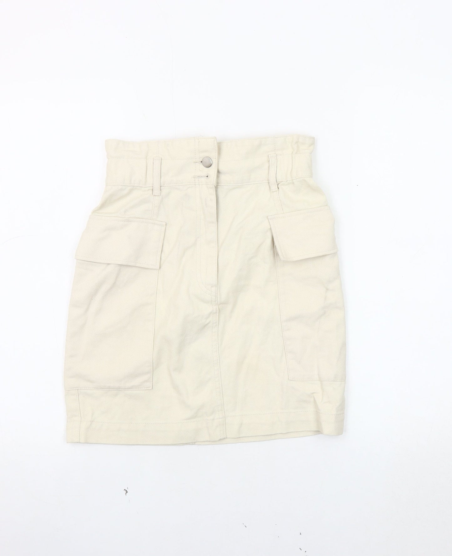 H&M Women’s Beige Cargo Skirt Size 6
