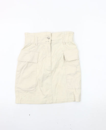 H&M Women’s Beige Cargo Skirt Size 6
